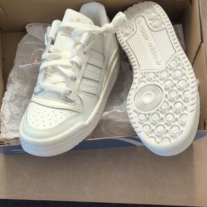 Adidas Kids White Sneakers